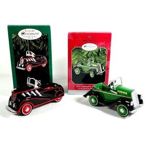 Hallmark Keepsake Ornament Die Cast 1935 & 1937 Steelcraft Cars by Murray